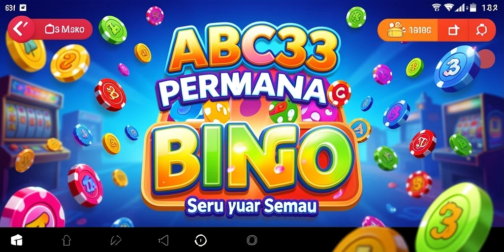 Tampilan gameplay seru dari ABC33 dengan berbagai kartu Bingo.