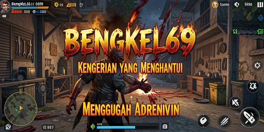 Gameplay menakutkan di dalam bengkel yang gelap.