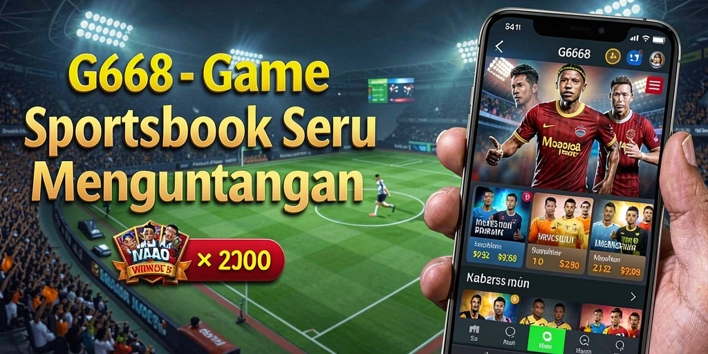 Tangkapan layar menunjukkan tampilan aplikasi G668 dengan berbagai pilihan taruhan.