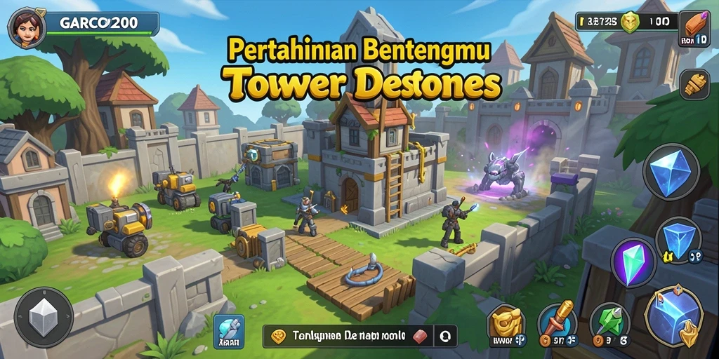Gameplay GARCO200 yang seru dan menantang dalam Tower Defense.