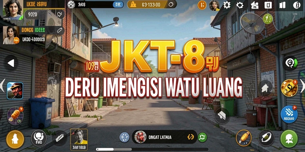 Tangkapan layar utama JKT8 menampilkan gameplay Idle yang menyenangkan.