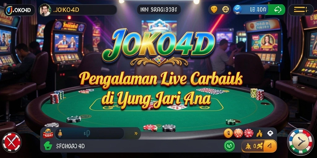 Tampilan gameplay JOKO4D Live Casino yang mengesankan dan interaktif.