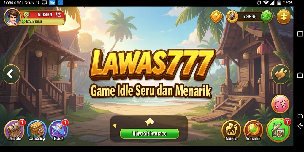 Screenshot menunjukkan karakter dalam aksi di gameplay Idle.