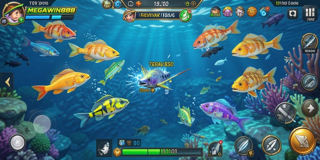 Tangkapan ikan yang menakjubkan dalam <strong>MEGAWIN888</strong>.