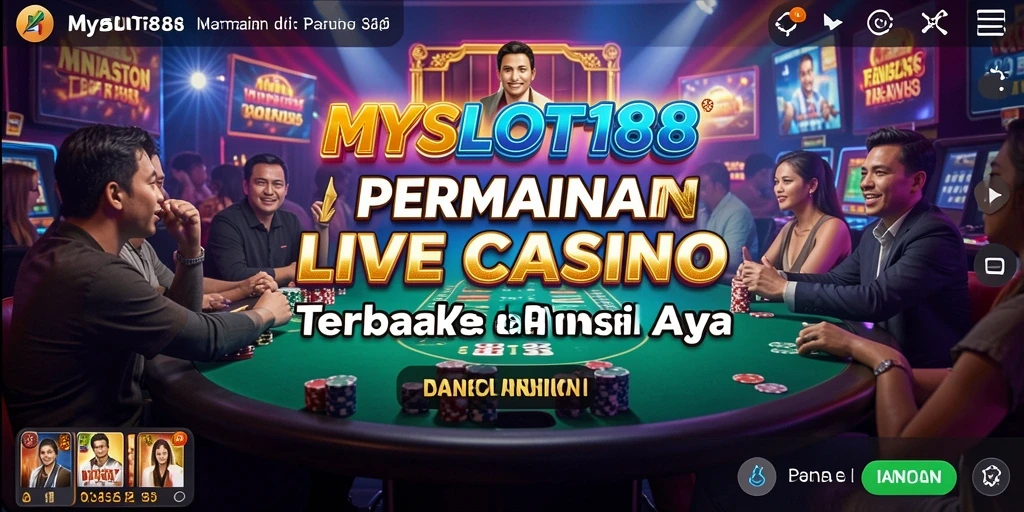 Tampilan gameplay Live Casino yang menegangkan dan interaktif.