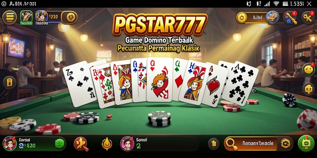 Screenshot gameplay PGSTAR777 yang menunjukkan keseruan bermain domino.