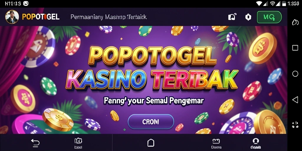 Tampilan screenshot <strong>POPOTOGEL</strong> menampilkan permainan Kasino yang seru dan interaktif.