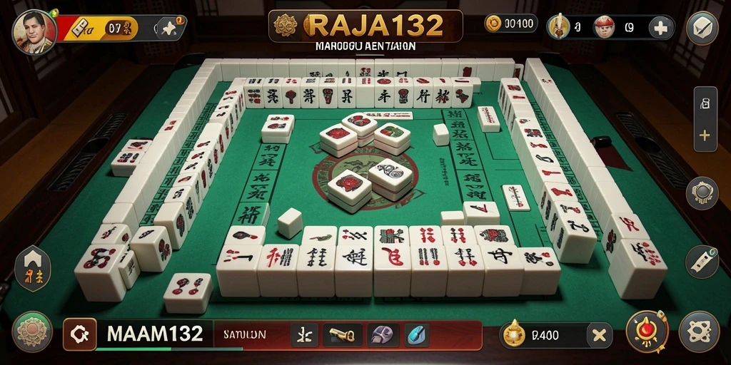 Tampilan menarik dari gameplay Mahjong di RAJA132.