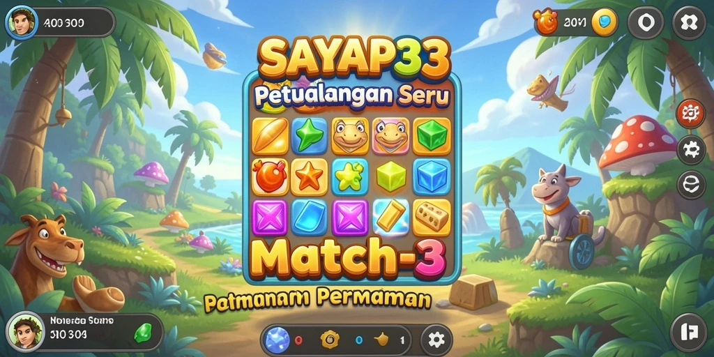 Tampilan menarik dari gameplay <strong>SAYAP33</strong> dengan elemen warna-warni.