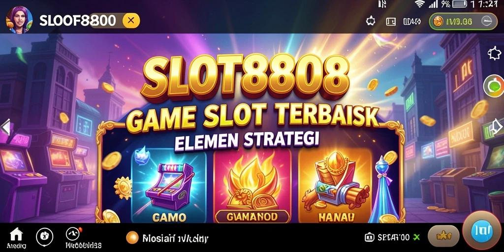 Tampilan gameplay SLOT8808 yang seru dan menghibur.