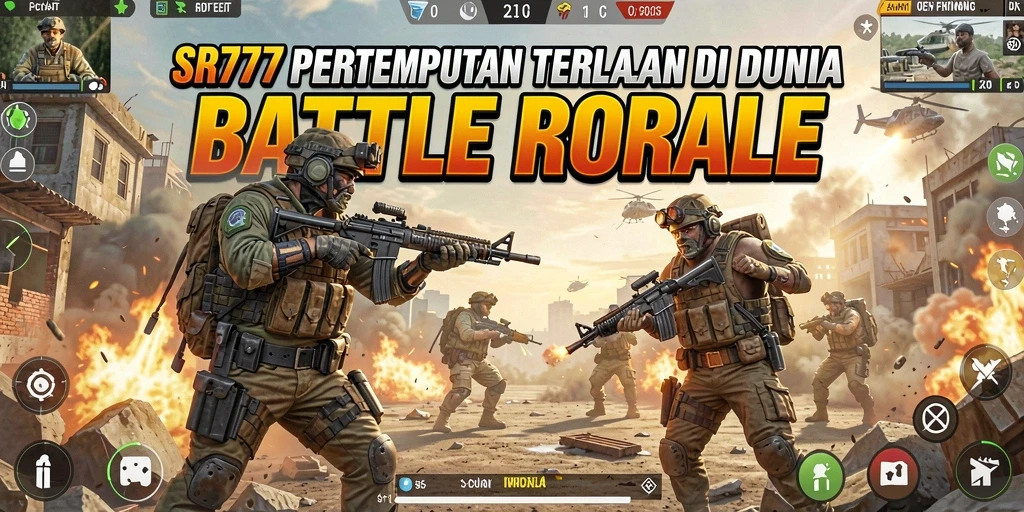 Screenshot gameplay SR777 menampilkan aksi pertempuran yang intens.