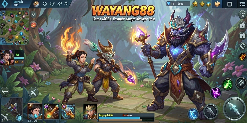 Tampilan menarik dari gameplay <strong>WAYANG88</strong> dengan aksi karakter yang dinamis.