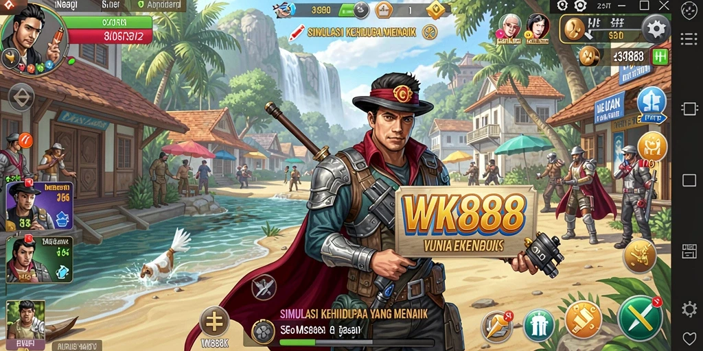 Tampilan menarik dari gameplay <strong>WK888</strong> dalam simulasi kehidupan.